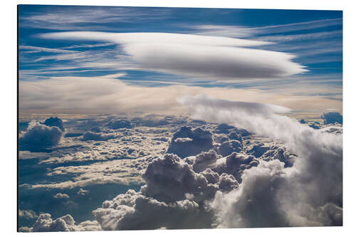 Aluminium print Riding clouds