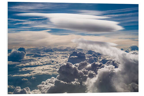 Foam board print Riding clouds