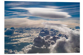 Foam board print Riding clouds