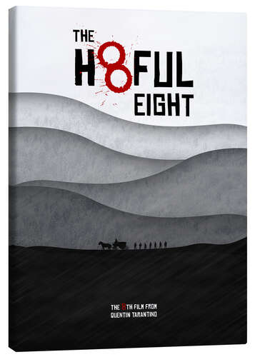 Lerretsbilde The Hateful Eight - Hateful 8 - Minimal Tarantino Movie Film Alternative Fanart