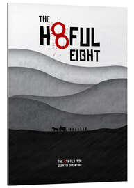 Magnettafel The Hateful Eight - Hateful 8 -  Minimal Tarantino Movie Film Alternative Fanart