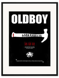 Gerahmter Kunstdruck Oldboy - Minimal Film Movie Fanart Alternative