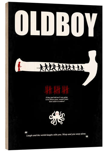 Stampa su legno Old Boy