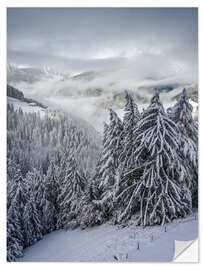 Selvklebende plakat Winter in Valle Aurina (South Tyrol, Italy)