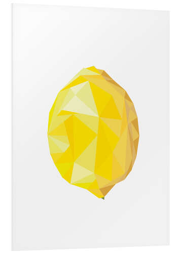 Foam board print Polygon lemon