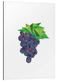 Aluminium print Polygon grapes