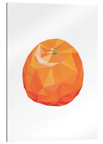 Gallery print Polygon orange