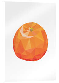 Gallery print Polygon orange