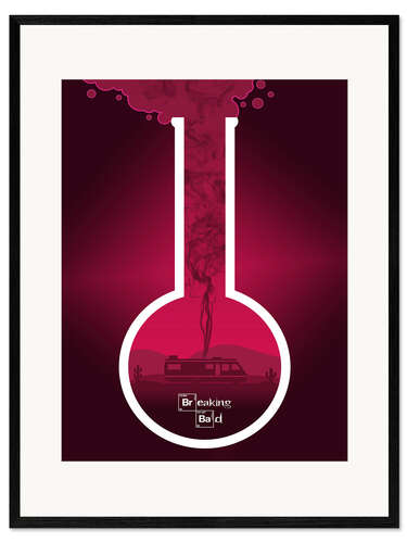 Plakat artystyczny premium w ramie Breaking Bad - Fanart version in Pink Alternative