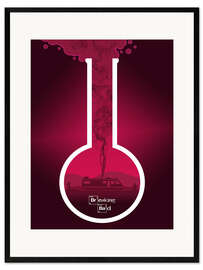 Plakat artystyczny premium w ramie Breaking Bad - Fanart version in Pink Alternative