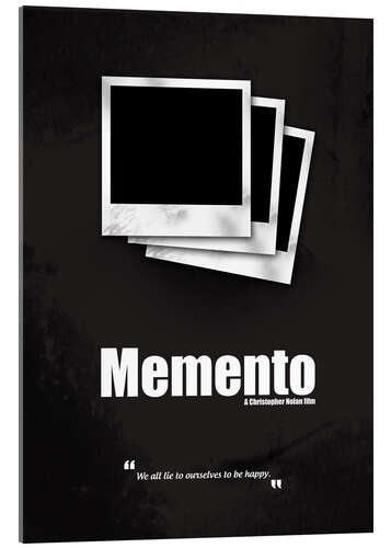 Quadro em acrílico Memento - Minimal Movie Movie Cult Alternative