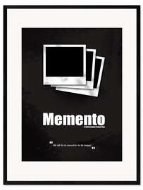Gerahmter Kunstdruck Memento - Minimal Film Movie Kult Alternative