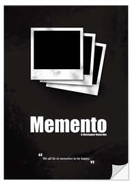 Naklejka na ścianę Memento - Minimal Movie Movie Cult Alternative