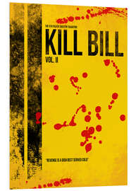 Foam board print Kill Bill 2 - Tarantino Minimal Film Movie Alternative