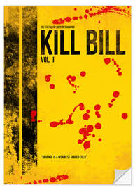 Naklejka na ścianę Kill Bill 2 - Tarantino Minimal Film Movie Alternative