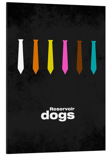 Aluminiumsbilde Reservoir Dogs - Minimal Film Movie Tarantino Alternative