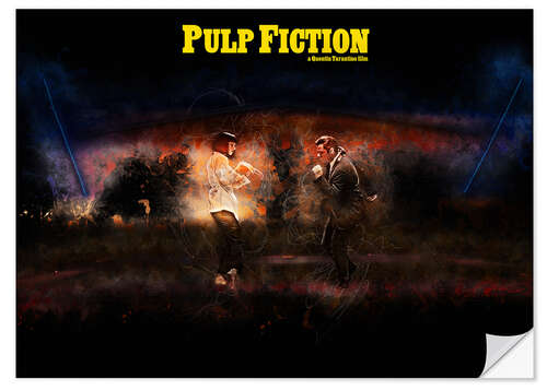 Sisustustarra Pulp Fiction - Fanart minimum Tarantino dance Alternative