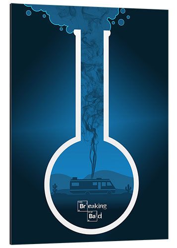 Aluminium print Breaking Bad - Fanart version in blue Alternative