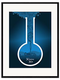 Plakat artystyczny premium w ramie Breaking Bad - Fanart version in blue Alternative