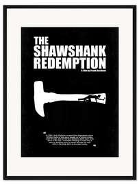 Gerahmter Kunstdruck Die Verurteilten - Minimal Movie Film Fanart Alternative