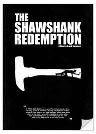 Selvklebende plakat The Shawshank Redemption (Frihetens regn)