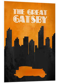 Foam board print The Great Gatsby - Minimal Movie Film Fanart Alternative