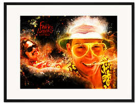 Gerahmter Kunstdruck Fear and Loathing in Las Vegas - Movie Film Alternative