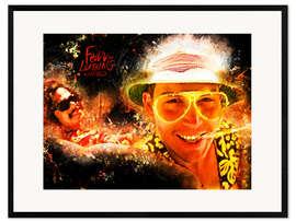 Framed art print Fear and Loathing in Las Vegas - Movie Film Alternative