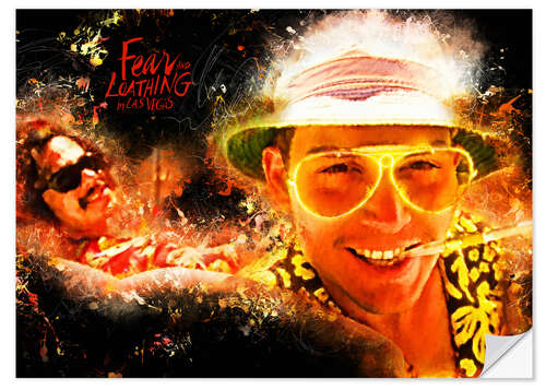 Naklejka na ścianę Fear and Loathing in Las Vegas - Movie Film Alternative