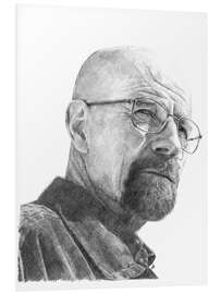 Foam board print WALTER WHITE - pencil hommage