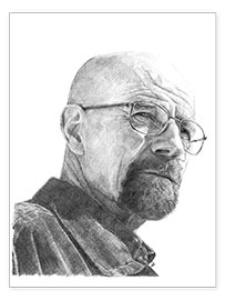 Wall print WALTER WHITE - pencil hommage - Cultscenes