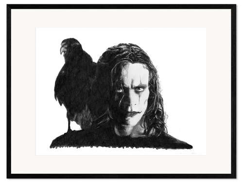 Framed art print THE CROW alternative movie art