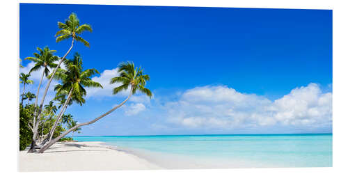 PVC print Beach panorama with turquoise sea