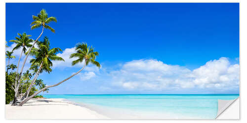 Sisustustarra Beach panorama with turquoise sea