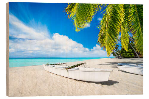 Wood print Beach holiday by the sea