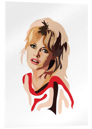 Acrylglasbild Brigitte Bardot