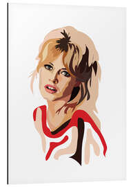 Tableau en aluminium Brigitte Bardot