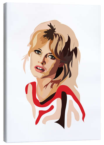 Canvas print Brigitte Bardot