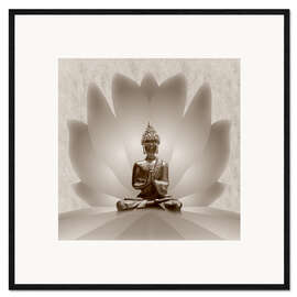 Gerahmter Kunstdruck Buddha