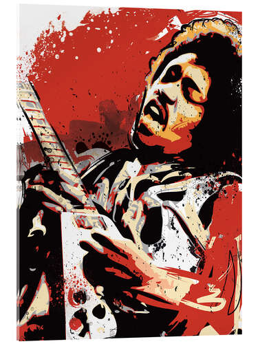 Acrylglasbild Jimi Hendrix