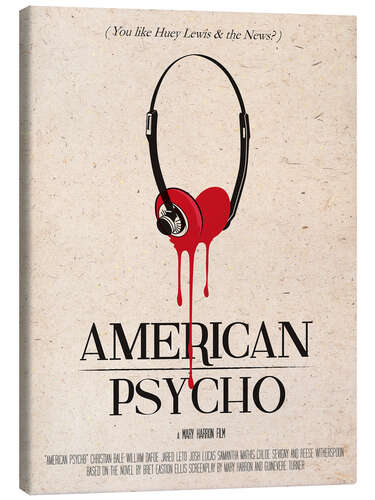 Canvas print American Psycho (English)