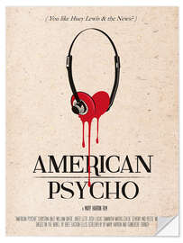 Selvklebende plakat American Psycho