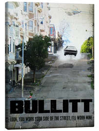 Lærredsbillede  Bullitt citat - 2ToastDesign