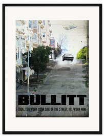 Gerahmter Kunstdruck Bullitt (Englisch)