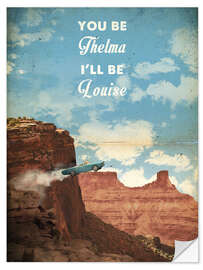 Selvklæbende plakat Thelma and Louise