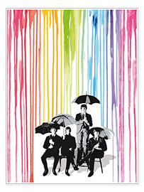 Wall print  The Beatles, pop style art - 2ToastDesign