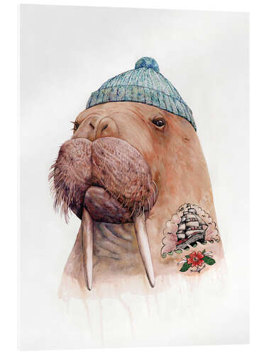 Quadro em acrílico Tattooed Walrus