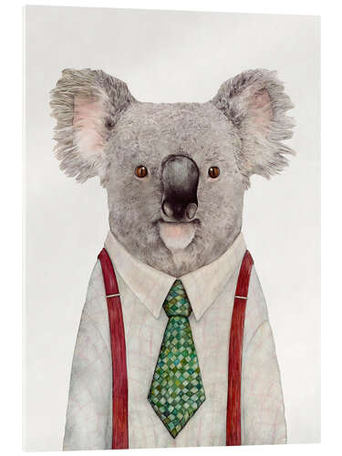 Acrylic print Koala in a tie