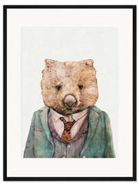 Gerahmter Kunstdruck Wombat