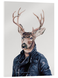 Tableau en verre acrylique  Cerf - Animal Crew